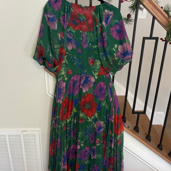 ASOS Elegant Green Floral cut out Maxi Dress size 10 - Picture 6 of 6